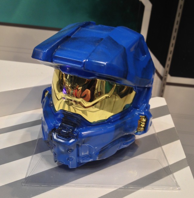 Blue Spartan Mark VI Mega Bloks Helmet Toy Fair 2014