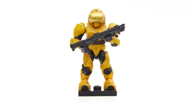 Halo Mega Bloks Series 9 Yellow Security Spartan with Shotgun