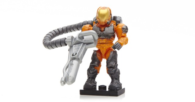 Mega Bloks Halo Series 9 Orange Flame Marine with Flamethrower