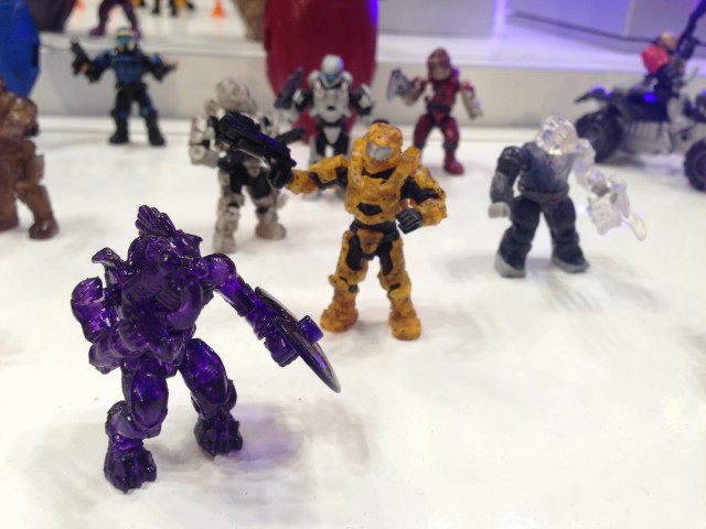 Halo Mega Bloks Clear Purple Storm Jackal Summer 2014 Chase Figure