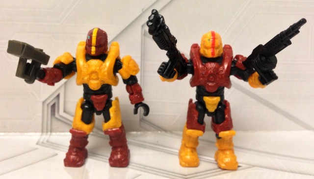 Halo Mega Bloks GUNGNIR Spartans Figures with Custom Armor