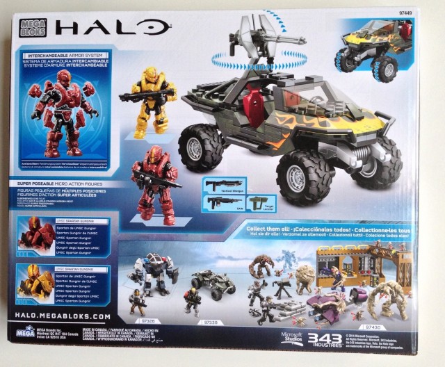 Box Back Halo Mega Bloks Flame Warthog