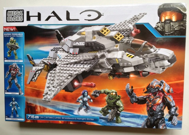 Mega Bloks Halo UNSC Broadsword Box Front