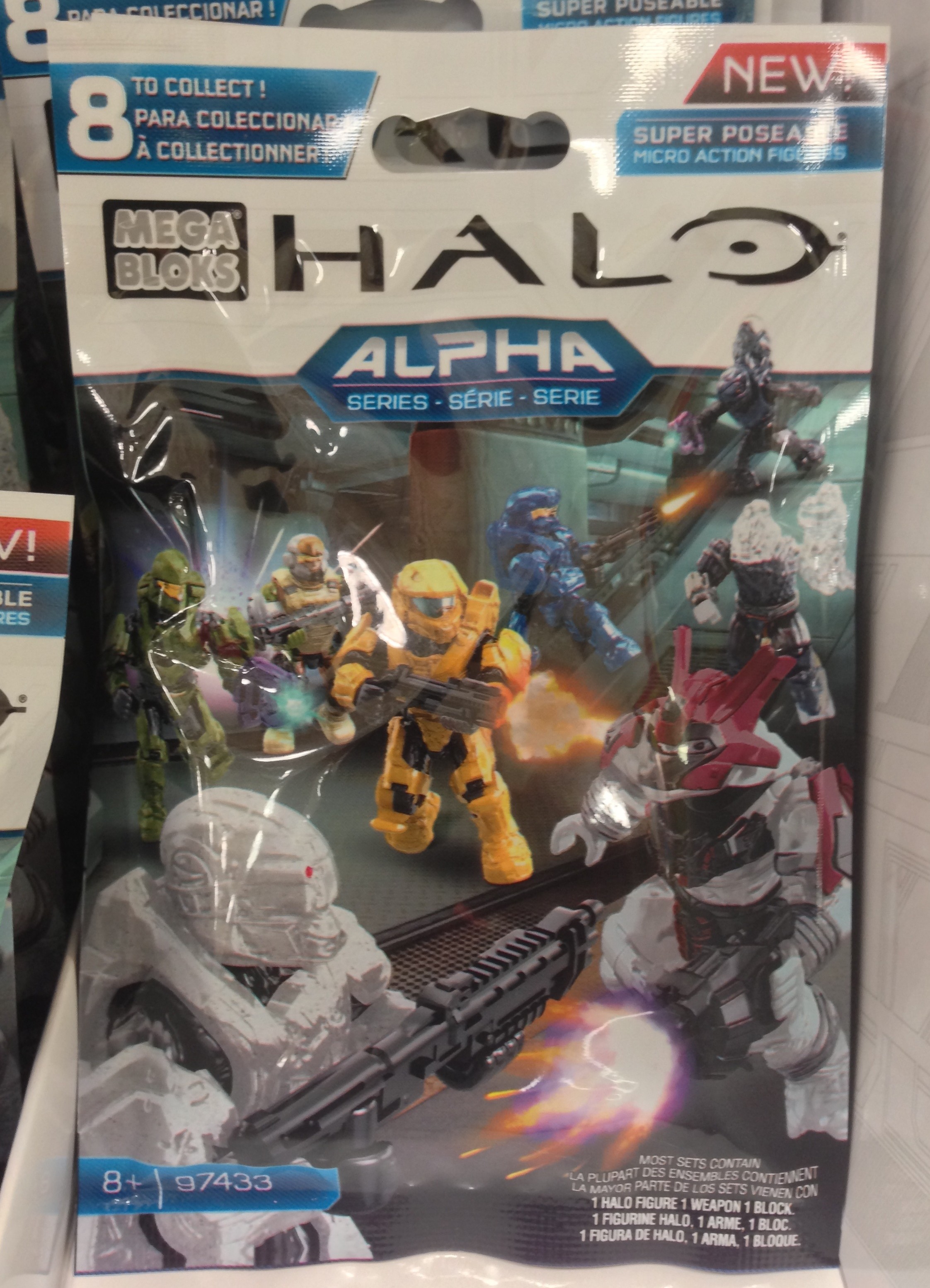 new in package ALPHA Series WHITE SPARTAN GUNGNIR Mega Bloks Halo 