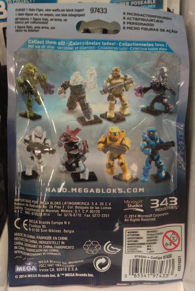 Mega Bloks Halo Series Alpha Blind Bags Back