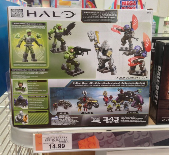 Toys R Us Exclusive Halo Mega Bloks Battleground Set 97519