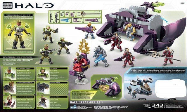 Halo Mega Bloks 97521 Box Back Image