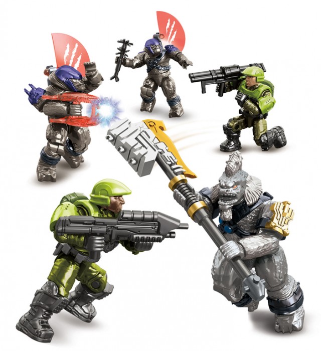 Halo Mega Bloks Anniversary Collection Battleground Halo 2 Anniversary Set with Tartarus