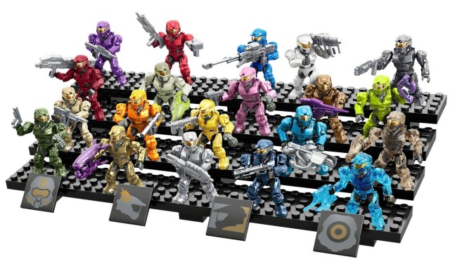 Halo Mega Bloks Spartan Tribute Pack Set with 20 Mark VI Spartans Figures