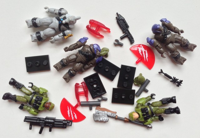 Halo Mega Bloks Anniversary Battleground Set Contents