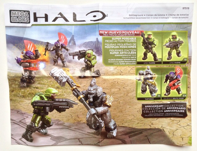 Halo Mega Bloks Battleground 97519 Instructions Front