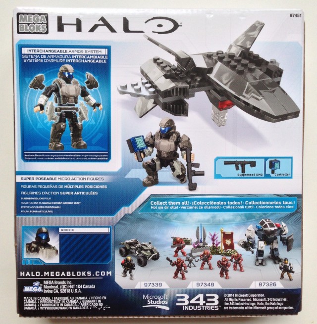 97451 Mega Bloks Halo Wombat Set Box Back