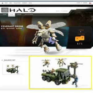 Halo Mega Bloks 2015 Covenant Empire Drone Attack 97511 Set