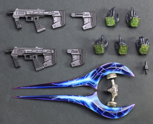 Halo 2 Play Arts Kai Master Chief Accessories Energy Sword SMGs