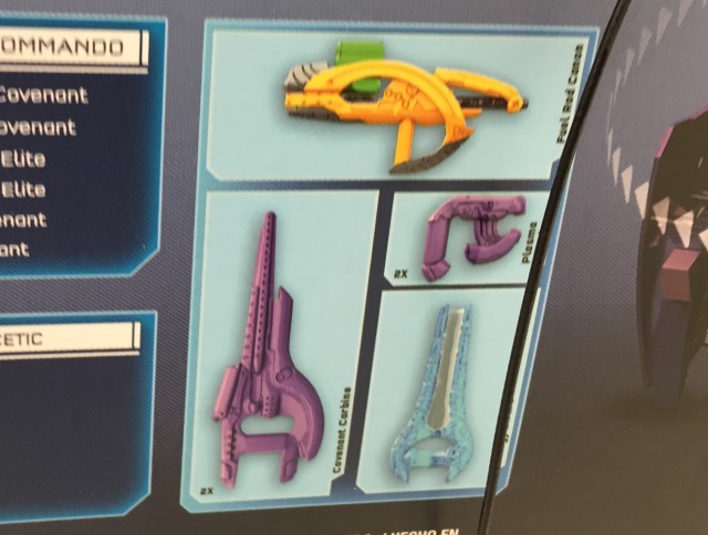 Halo Mega Bloks Covenant Scarab Weapons Included Fuel Rod Cannon Carbine Energy Sword