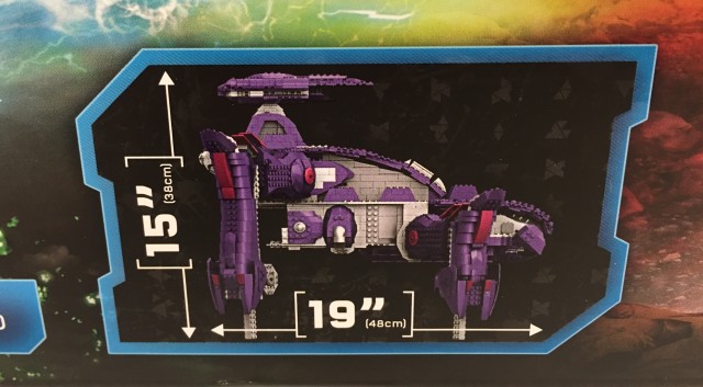 Halo Mega Bloks Scarab Size Dimensions