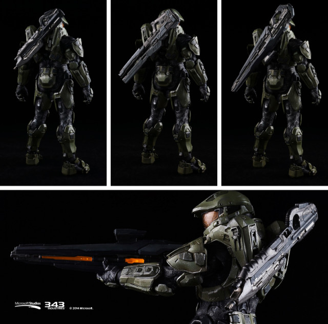Magnetic Weapons on 3AToys Halo Master Chief Action Figure Back