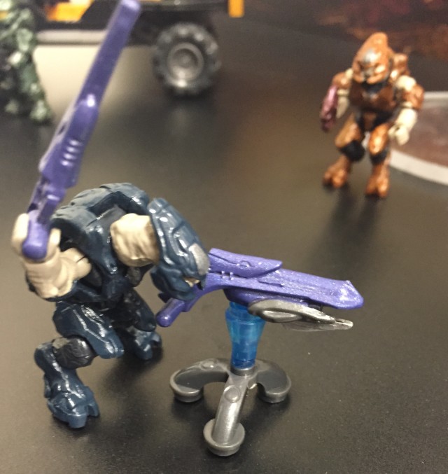 Mega Bloks Halo 5 Storm Elite Figure with Turret NY Toy Fair 2015