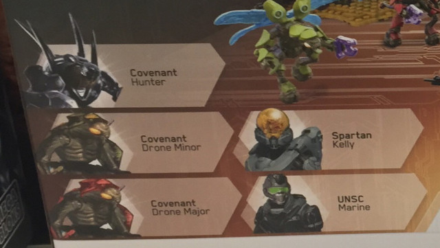 Figures Included with Halo Mega Bloks Firebase Spartan Kelly