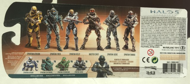 McFarlane Halo 5 Guardians Series 1 Cardback