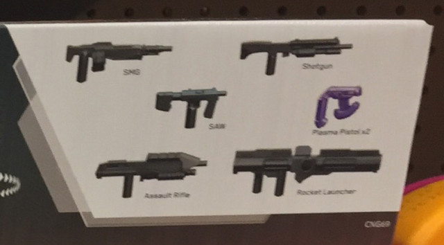 Weapons Included with Mega Bloks Halo Firebase Set