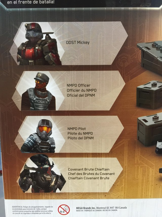 NMPD Pelican Air Base Figures ODST Mickey