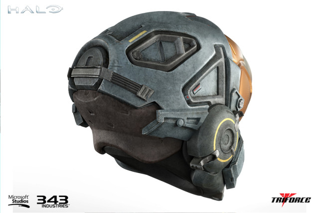 Back View of Spartan Kelly Prop Replica Helmet