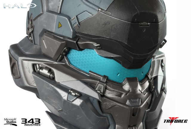 TriForce Halo 5 Locke Helmet Close-Up