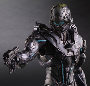 Close-Up of Play Arts Kai Spartan Locke Figure