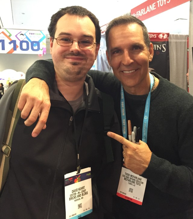 New York Toy Fair 2016 Dabid Meets Todd McFarlane