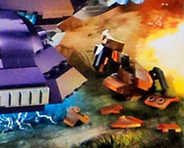 Destroyed Mongoose from Covenant Raid Ambush Mega Bloks Set