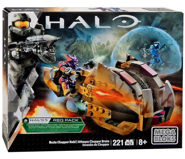 Halo Mega Bloks 2016 Brute Chopper Raid Set with Spartan Kat