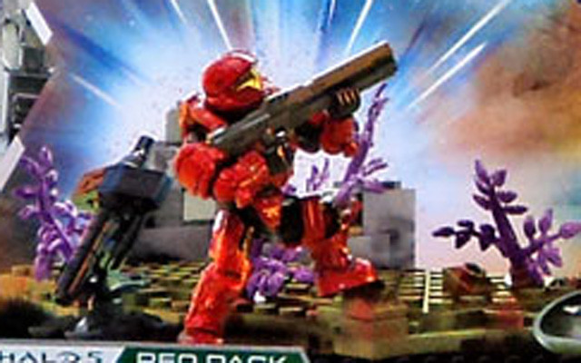 Halo Mega Bloks Red Spartan Helljumper Figure