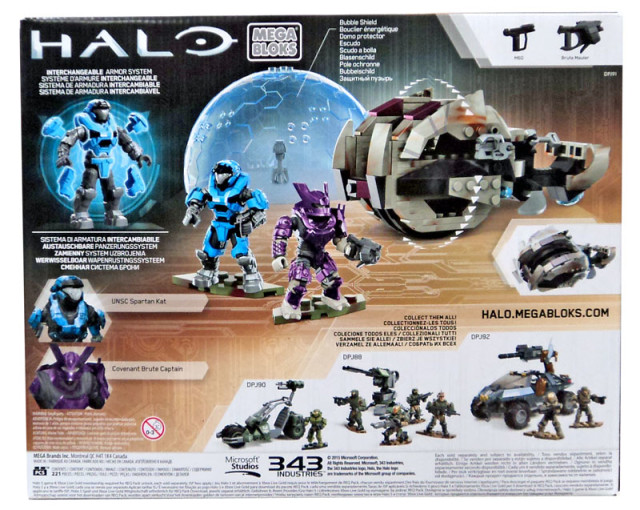 Mega Bloks Halo Brute Chopper Raid 31838 Set Box Back Kat