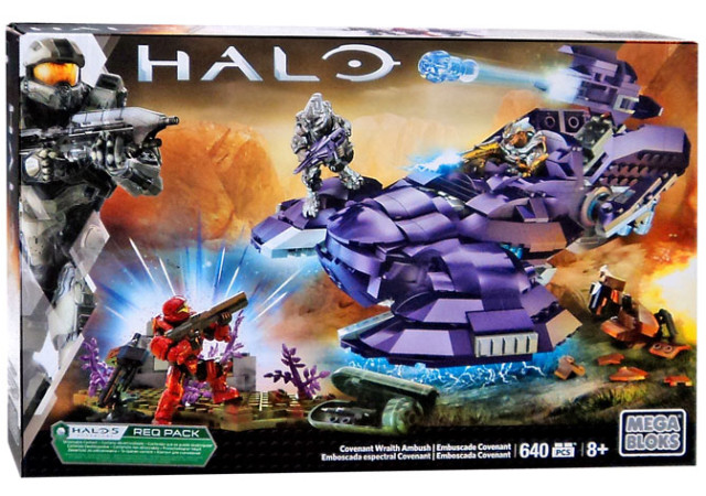 Mega Bloks Halo Covenant Wraith Ambush 31844 Set Box