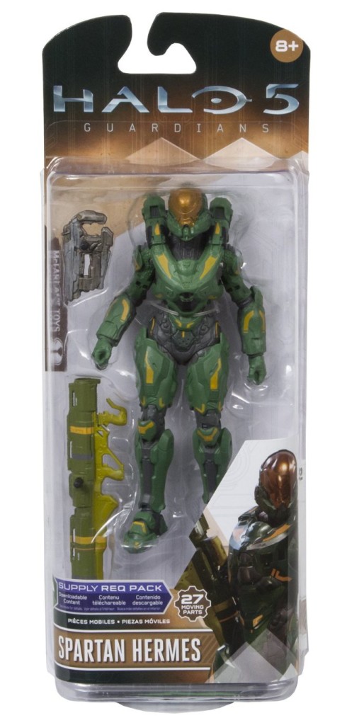 Green Spartan Hermes McFarlane Toys Halo 5 Guardians Packaged