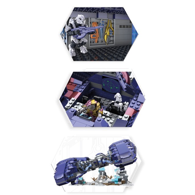 Halo Mega Bloks Covenant Spirit Set Interior