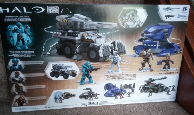 Halo Mega Bloks UNSC Cobra Clash Box Back