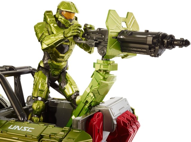 Master Chief Figure with Mattel Halo Warthog 12 Inch Scale