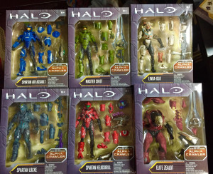 Mattel Halo Series 1 6 Inch Figures Packaged