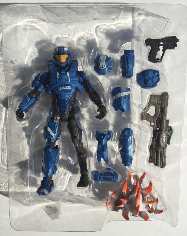 Mattel Halo 6" Blue Air Assault Spartan and Accessories