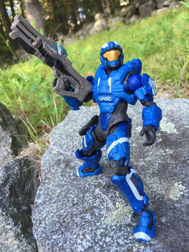 Mattel Halo Collector Series Blue Air Assault Spartan Action Figure