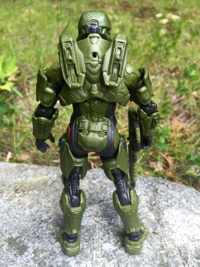 Back of Mattel Halo The Master Chief Figure