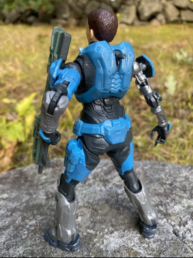 Back of Wicked Cool Toys Halo Kat Figure WCT